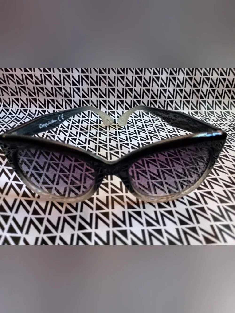 Circus by Sam Edelman CATEYE SUNGLASSES/Black-Grey&Sparkle Womens OS